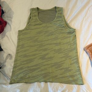 lululemon athletica Green Camo Tank Top